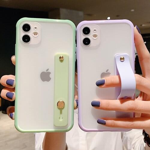 Luxury Matte Bracket Bumper Shock-Proof Phone Cases For iPhone 6 6S 7 8 Plus SE20 X XR XS Max 12 Mini 11 12 Pro Max Mobile Cover