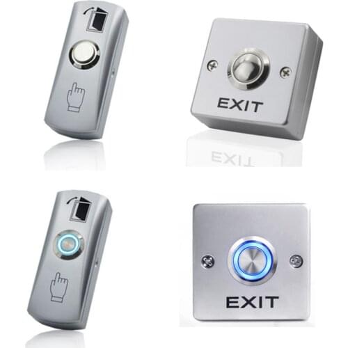 Zinc Alloy GATE DOOR Exit Button Exit Switch For Door Access Control System Door Push Exit Door Release Button Switch