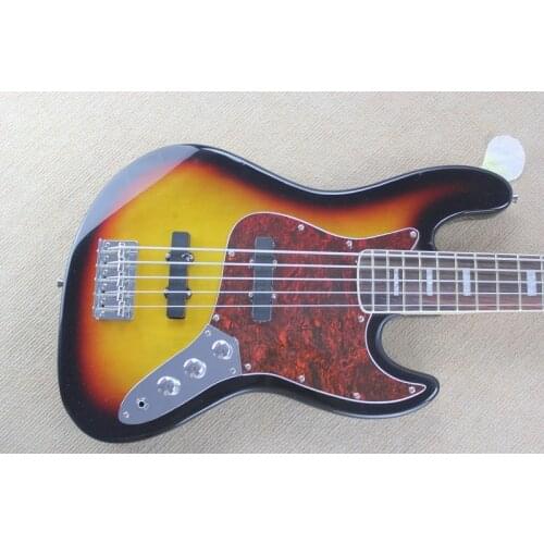 Electric guitar bass Jazz Bass 5-Strings Sunburst color Rosewood Fingerboard 6 15
