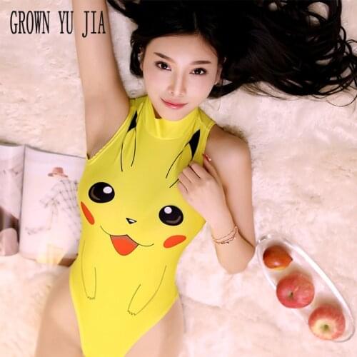 Anime Cosplay Sexy Costumes Hot Catsuit Erotic Lingerie Uniform Temptation Porno Swimsuit Sukumizu High Cut Open Crotch Bodysuit