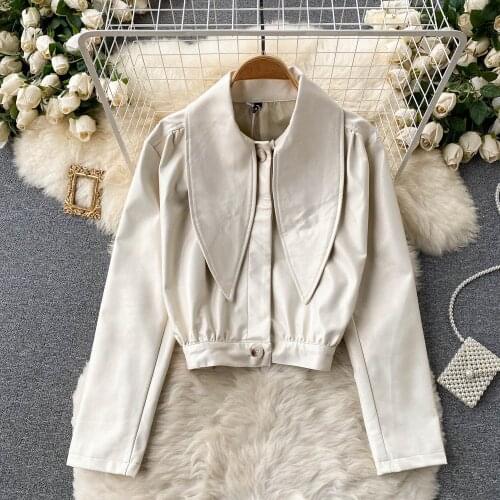 Женские кожаные куртки Foamlina China At AliExpress