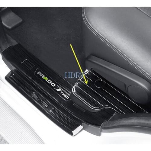 Stainless Inner Door Sill Scuff Plate For Toyota Land Cruiser Prado 150 2010-2020 Accessories