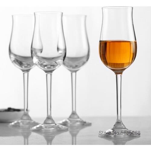 German Style Professional Level Crystal Copita Nosing Glass Top Quality Whisky Whiskey Tasting Goblet Liquor Sherry Tulip Cup