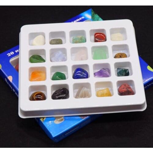Natural Crystal Stone Collection Mineral Specimens Teaching Sample Kids Learning