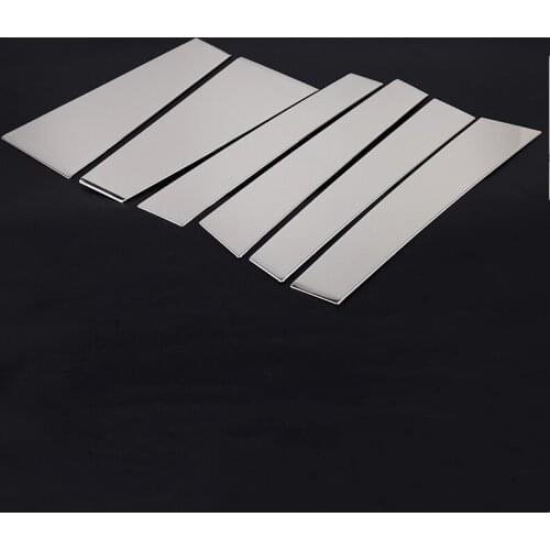 Stainless steel car window center pillar trims and body bright strips For Toyota Highlander 2015-2020 Car Accessories