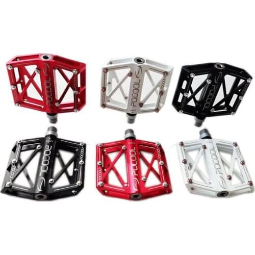 POCOOL Mountain Road Bike four Bearing Peilin Pedal LCW-3 Aluminum alloy CNC bicycle pedals Anti-Slip bike parts accessories