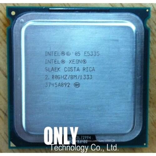 Intel Xeon E5335 2.0GHz/8M/1333 Processor LGA771 Core 2 Quad CPU works on LGA 775 mainboard 2 Pieces Free