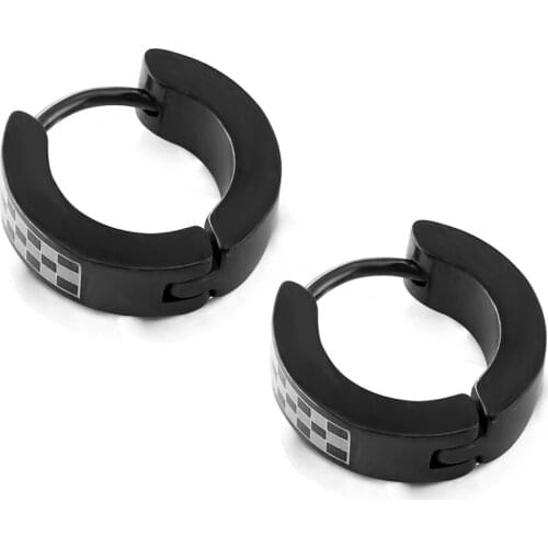 2016new Fashion Hoop Earrings For Unisex Gothic Style Hoop Earrings Orecchini Per Le Donne Surgical Steel Body Piercing Jewelry