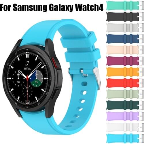 2021 New Silicone Band for Samsung Galaxy watch 4 classic 42MM/46mm Original Soft Strap For Samsung watch4 40MM/44mm Watch3 41mm
