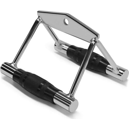 Gym V Handle Fitness V -bar Pulley Cable Machine Rowing Machine V-Bar Double D Handle Cable Attachment For Fitness Accessories