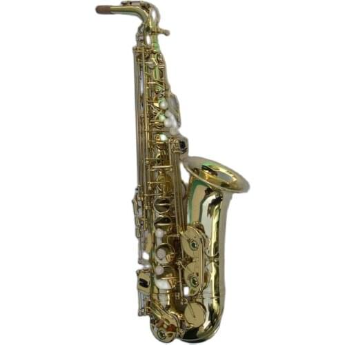 High grade new type large bell gold lacquer Alto Saxophone