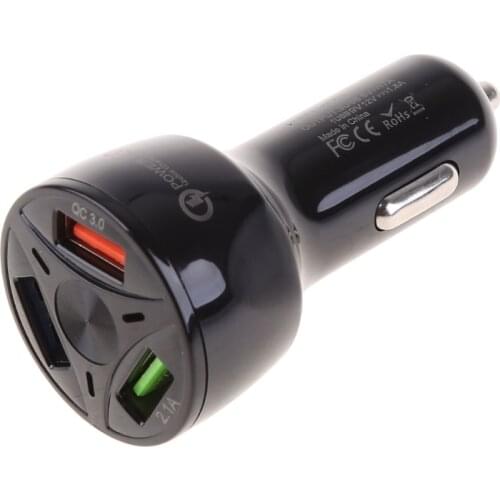 12V Car Cigarette Lighter Charger Auto USB QC 3.0 Quick Charge 3 USB Splitter Universal for Mobile Phone Accessories