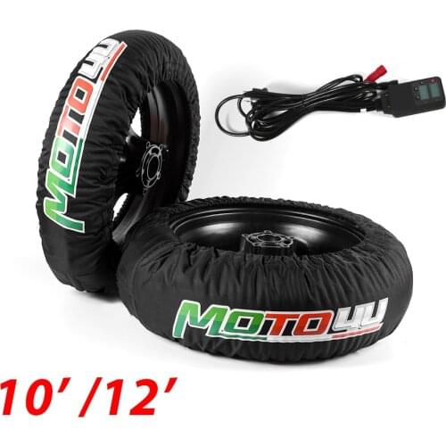 1 Pair 10' / 12' Front & Rear SCOOTER Tire Warmer Motorbike Tyre Warmer Electric blanket Motorcycle Accessories