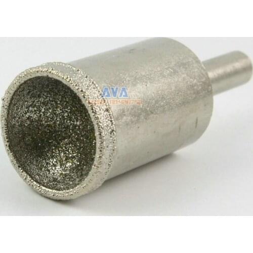 2 Pcs 18mm Diamond Mounted Point Spherical Concave Head Grinding Bit Grit 80