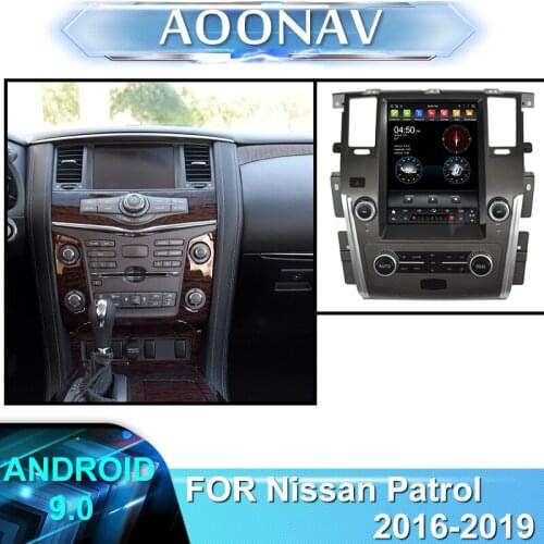 2din 2 DIN Android Car Radio multimedia player For Nissan Patrol 2016 2017 2018 2019 car stereo autoradio Tesla vertical screen