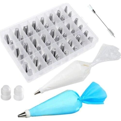 62 pieces set flower mouth cake flower mouth TPU flower bag converter 48 head flower mouth