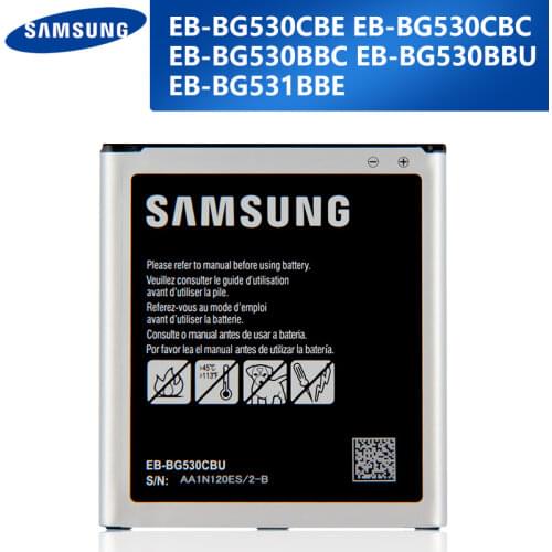Original Replacement Phone Battery EB-BG530CBC For Samsung Galaxy Grand Prime J3 2016 J320F J320FN G5308W G530 J5 J2 Prime G532