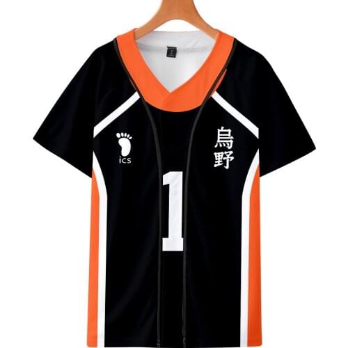 Haikyuu!! Basball T shirt Fashion Uniform Tee shirt New Arrival Casual XXS-4XL Short-sleeved Tshirts Tops