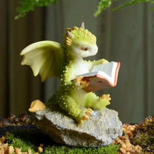 Ideal Desktop Decoration Dragon Decoration Cute Interesting Simulation Dinosaur For Table Shelf Or Garden Decoration