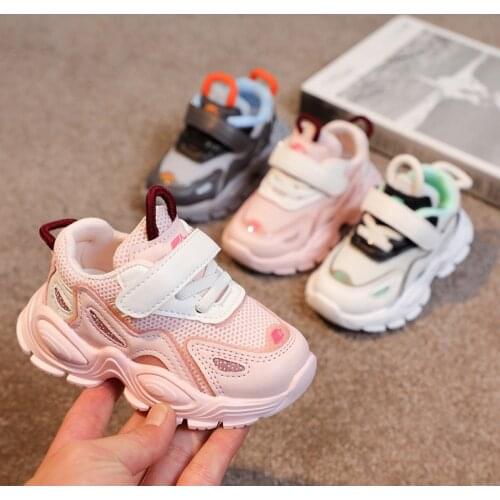 Baby Toddler Shoes Children Sports Shoes New Spring Kids Sneakers For Girls Boys Net Breathable Non-slip Leisure Size 21-30
