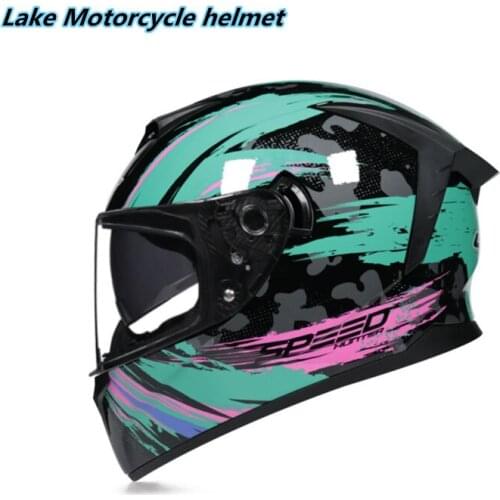 Motorcycle Helmet Full Face Safety Helmet DOT Approved with Anti Fog double visors
