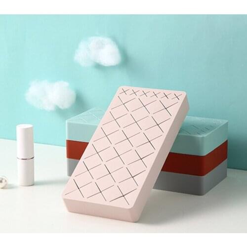 Multi Grid Silicone Lipstick Rack Cosmetic Storage Box Eyebrow Pencil Storage Case Storage rack Jewelry Makeup Brush Organizer