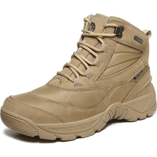 Winter/Autumn Army Mens Military Outdoor Desert Combat Tactic Mid-calf Boots Men Snow Tactical Hiking Boots Botas Hombre Zapats