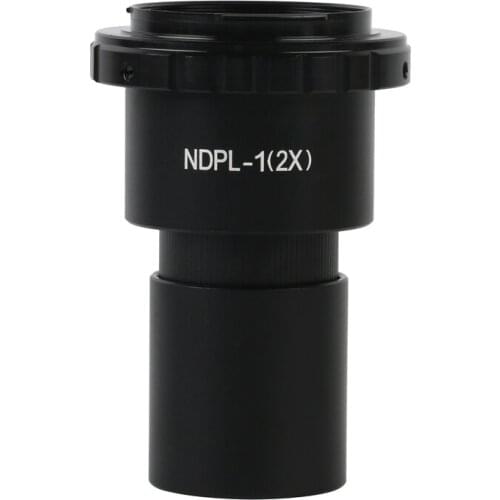 NEW NDPL 2X SLR EOS Camera T2 Mount Eyepiece Adapter 23.2mm 30mm of Stereo Microscop Biological Microscop For Canon Nikon