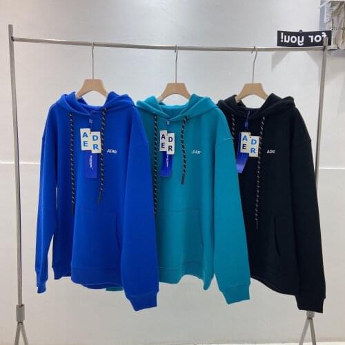 2021ss ader error sweatshirt new autumn pullover men and women style hoodie 1:1 high quality ADER logo embroidery loose top