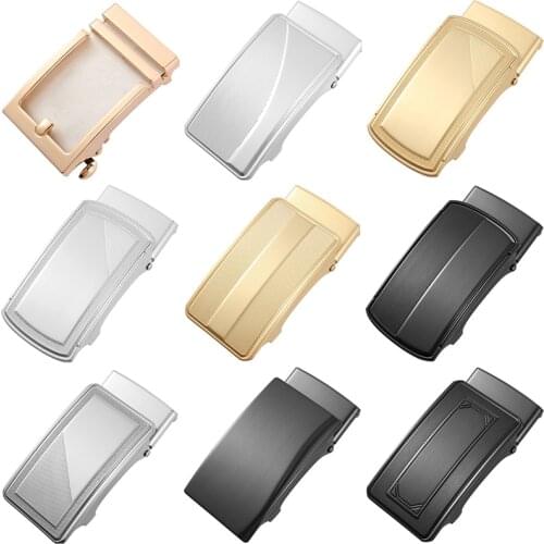 New Fashion Alloy Metal No Tooth Belt Buckle Men Belt Buckles 3.5cm Ratchet Men Apparel Accessories Designer Belt