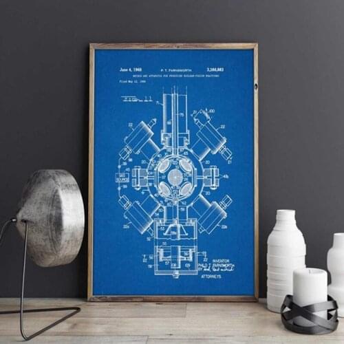 Nuclear Fusion Patent Invention, Mad Scientist Gift, Physics Student, Physicist Graduation, Science Teacher,wall art