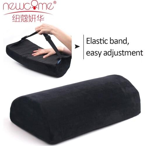 NEWCOME Half Moon Bolster Semi-Roll Multifunctional Pillow Relief Premium Quality Memory Foam Pad Sleeping Pillow Lashes/Salon