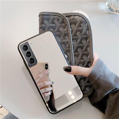 Full Mirror Soft Case For Samsung Galxy S21+ S21 Plus S21 Ultra Bling Plating Silicone Cover For Samsung S20 FE 5G Back Fundas