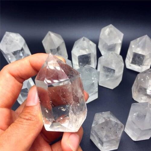 Drop Shipping Natural Clear Quartz Crystal Gemstone Point Meditation Reiki Healing Chakra Rock Quartz Crystal Wand Wholesale