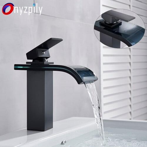 Black Painting Bathroom Basin Faucet Single Handle Rotate Basin Sink Hot&Cold Water Mixer Tap