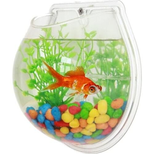 Sunsun Acrylic decoration Aquarium Wall-mounted Aquarium Water supplies Pet Products Wall Fish Tank 160mm 3 colors are available