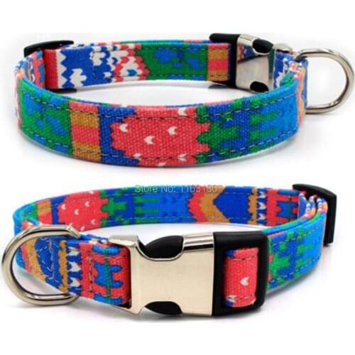 12 pcs/lot Vintage Puppy Pet Collar Personalized ID Name Engraved Puppy Pet Collars with Plastic Metal Buckle Pet Collars