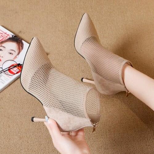 Women Boots zipper Breathable Martin Boots Winter Brand Design ankle boots for Women Winter Shoes