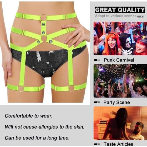 Women Body Bondage Cage Lingerie Bdsm Leg Harness Garter Belt Stocking Bodi Sensual Lingerie Waistband Erotic Briefs Rave Outfit
