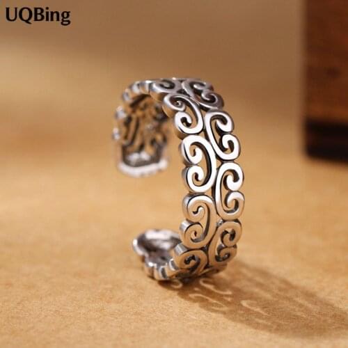 925 Sterling Silver Thai Silver Open Rings Women Jewelry Gift Finger Open Rings Anillo Anel De