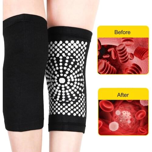 1 Pair Self Heating Knee Pads Magnetic Therapy Kneepad Pain Relief Arthritis Brace Support Patella Knee Sleeves Pads