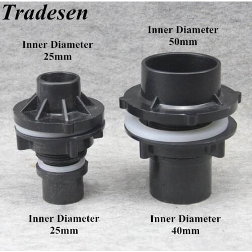 1pc Separation Type Aquarium Fish Tank Pipe Connectors Inlet Drain Connector Water Tank Fittings Gaskets