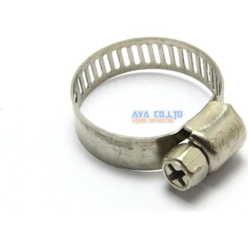 40 Pieces 16-25mm Hose Clamp Worm Gear Hose Pipe Fitting Clamp