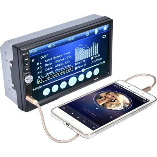 7-inch 2Din 7012B MP3 MP5 Player FM Car Radio Stereo Audio Music USB 2.0 Digital Touch Screen Bluetooth AUX Input Player