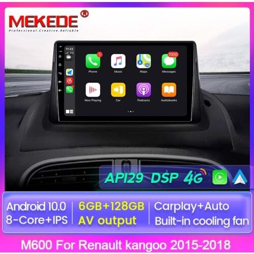 Android 10.0 8 Core GPS Car Radio For Renault kangoo 2015-2018 Multimedia Player DSP 6G+128G Stereo No 2 din DVD Carplay AUTO