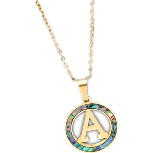 Stainless Steel Chains Women Necklace Vintage Necklaces With Stones Abalone Woman Jewelry for Fashionable 2021 Chain Statement