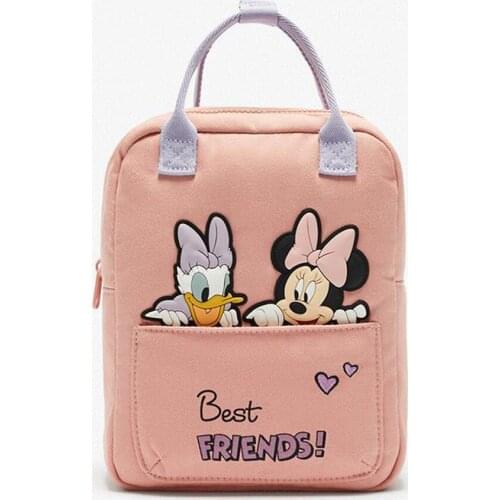 New Disney Minnie Mouse Childrens bag Cartoons Childrens backpack Mickey Mouse Pattern Backpack School Bag for Boys Girl