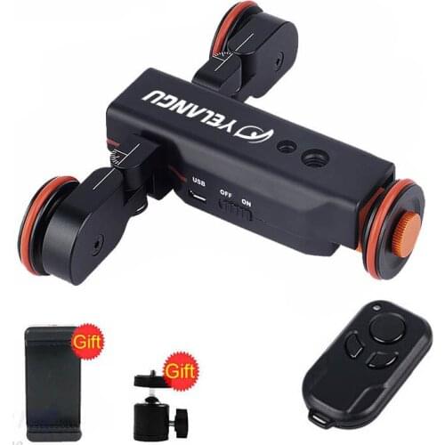 YELANGU L4X Electric Dolly Motoriz Car Rail Track Slider With Remote Control For iPhone Phone Smartphone DSLR Camera Camcorder