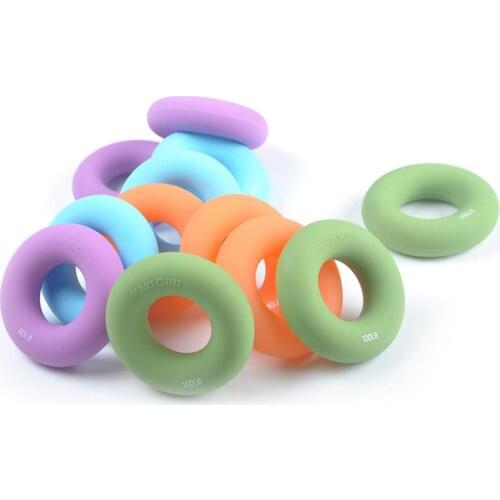 Fitness Training Silicone Wrist Hand Strengthener Gripper Ring Forearm Finger Exercise Squeeze Strength Ball