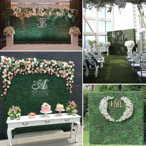40cm x 60cm Simulation Of Plastic Green Artificial Grass Lawn For Plant Grass Wall Backdrop Background Accessories Decoration
